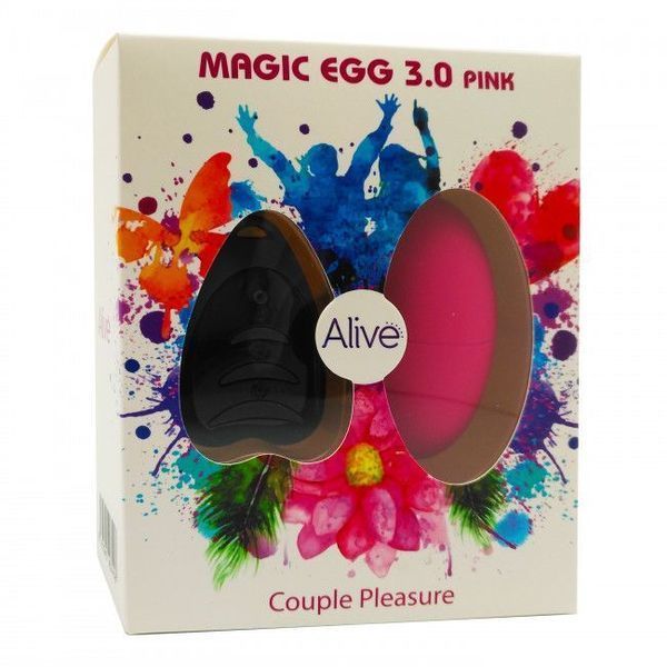 Упаковка віброяйця Alive Magic Egg 3.0 рожевого кольору з пультом керування