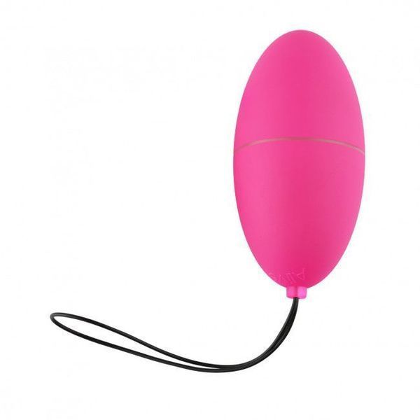 Рожеве віброяйце Alive Magic Egg 3.0 з мотузочкою для витягування