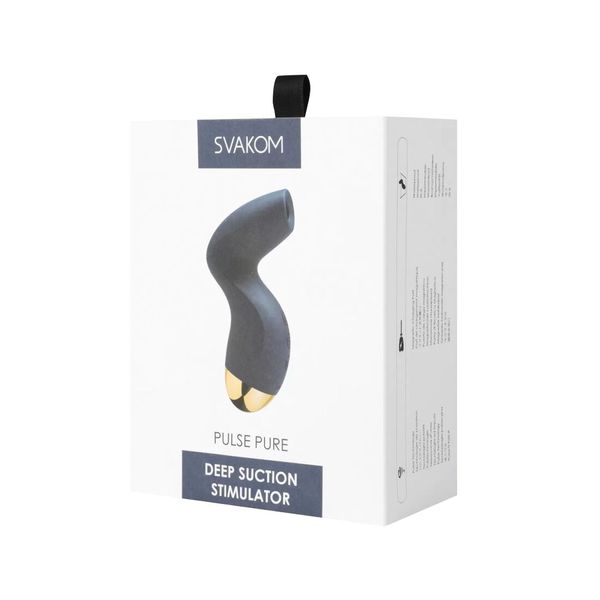Вакуумний стимулятор Svakom Pulse Pure забезпечує 6 рівнів задоволення.