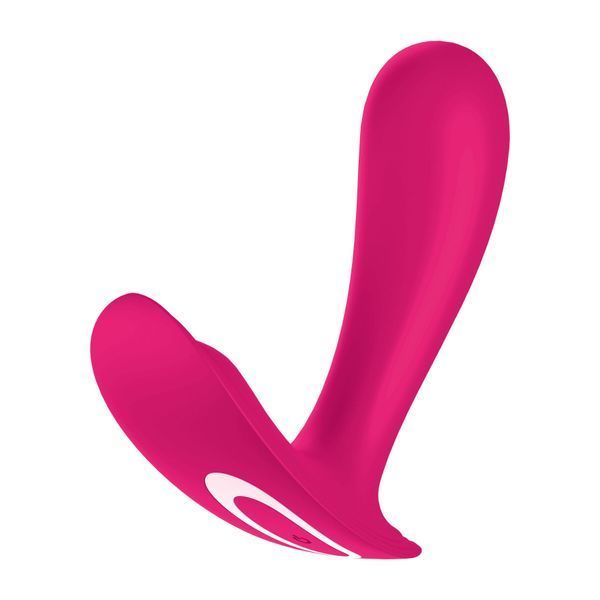 Вигнутий анатомічний дизайн вібратора Satisfyer Top Secret рожевого кольору