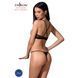 Passion Quentris Bikini S/M &mdash; чорний комплект зі стрінгами, перехресні бретелі ззаду