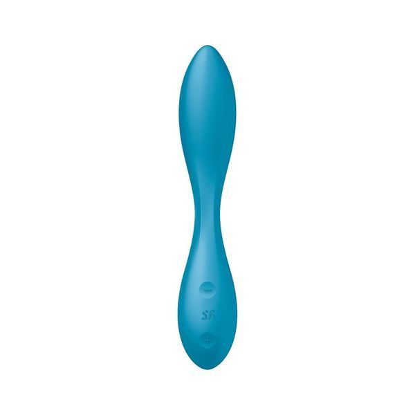 Вібратор для точки G Satisfyer G-Spot Flex 1 у синьому кольорі на білому фоні