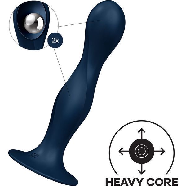 Satisfyer Double Ball-R темно-синій &mdash; іконка Heavy Core, напрямки інерції