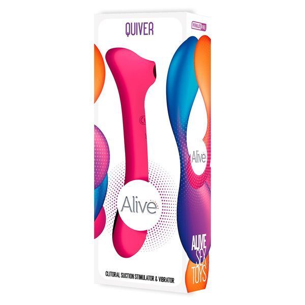 Упаковка Alive Quiver &mdash; вакуумний вібратор з подвійною стимуляцією