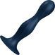 Satisfyer Double Ball-R темно-синій &mdash; боковий ракурс, силіконова присоска