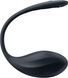 Чорне смарт віброяйце Satisfyer Ribbed Petal з гнучким ребристим стрижнем для стимуляції точки G