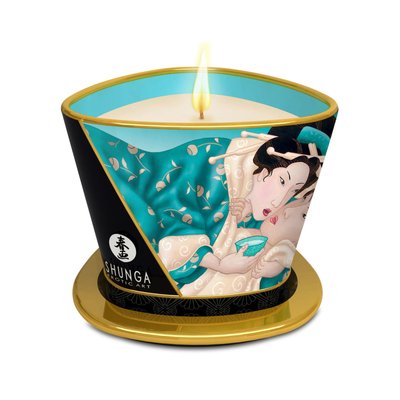 Зображення ідеальної насолоди: масажна свічка Shunga Massage Candle, яка запрошує вас на неперевершений шлях до релаксу та насолоди