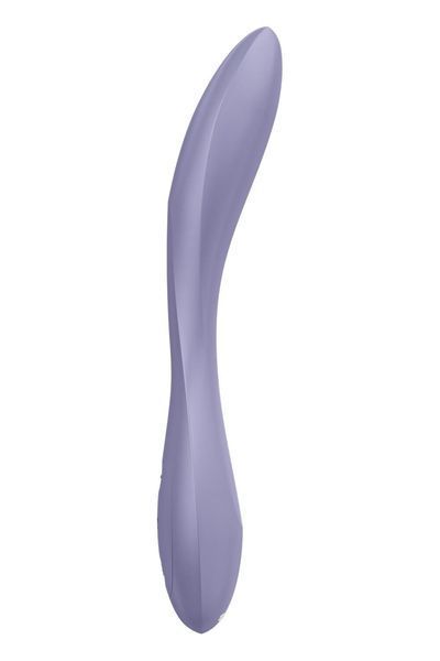 Вигнутий вигляд вібратора Satisfyer G-Spot Flex 2 &mdash; демонстрація гнучкості у кількох напрямках