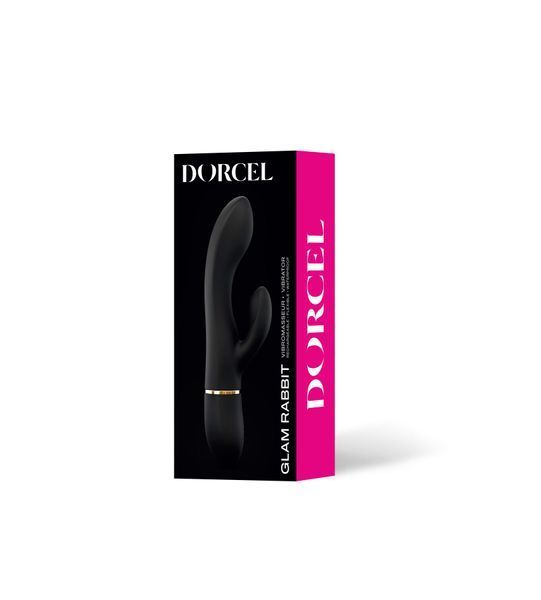 Упаковка Dorcel Glam Rabbit &mdash; елегантна чорна коробка з рожевим акцентом