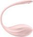 Рожевий Satisfyer Ribbed Petal &mdash; гнучке ребристе віброяйце з силікону для G-стимуляції та прихованого носіння