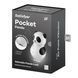 Упаковка Satisfyer Pocket Panda 🐼 чорна коробка з ілюстрацією вакуумного вібратора