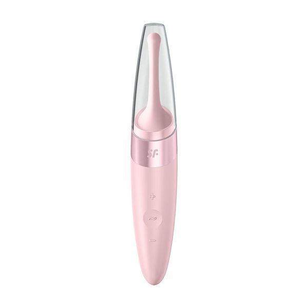 Загальний вигляд вібратора Satisfyer Twirling Delight із захисним ковпачком