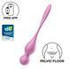 Рожеві вагінальні кульки Satisfyer Love Birds 1 з позначкою CES Innovation Awards та схемою тренування тазового дна