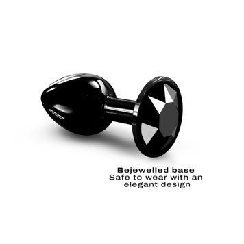 Металева анальна пробка Dorcel - Diamond Plug BLACK, у формі діаманта, зі своєю розкішшю, приваблює вашу увагу.