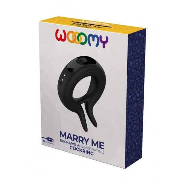 Ерекційне кільце Wooomy Marry Me - це високоякісний і стильний аксесуар, який може додати нові виміри задоволення у вашій спальні. Завдяки своїй унікальній конструкції та 10 різним вібраційним режимам, це кільце здатне забезпечити незабутні відчуття як дл