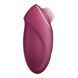 Satisfyer Tap & Climax 1 бордовий 💖 ергономічний профіль корпусу збоку