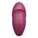 Кліторальний вібратор Satisfyer Tap & Climax 1 бордовий 💗 вигляд знизу з магнітними контактами зарядки