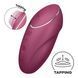 Насадка для tapping на вібраторі Satisfyer Tap & Climax 1 бордового кольору 🔥 крупний план
