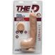 Упаковка The D by Doc Johnson ULTRASKYN Dual Density Uncut D 9&Prime; з яєчками, сумісний зі страпоном