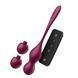 Набір Satisfyer Love Birds Vary &ndash; вагінальні кульки Кегеля з пультом ДК і трьома змінними вантажами, бордовий колір