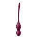 Вагінальні кульки Satisfyer Love Birds Vary бордові &ndash; тренування м&rsquo;язів Кегеля з вібрацією та мобільним додатком