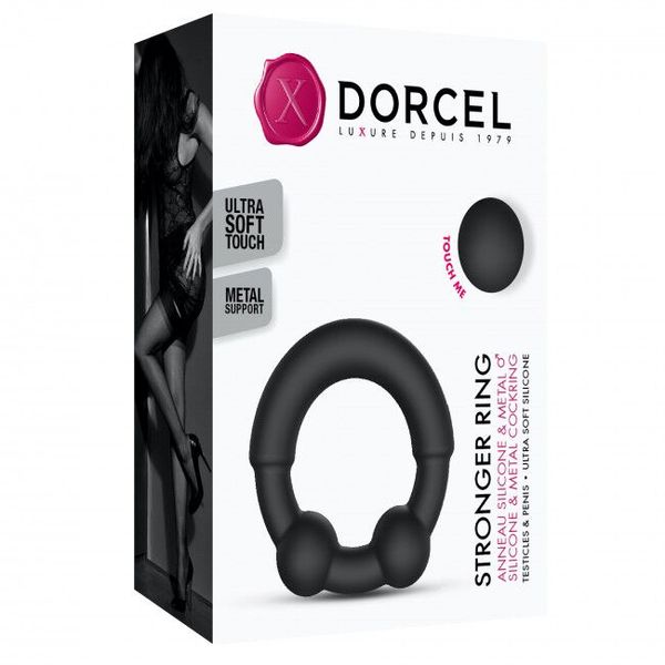 Фото: Dorcel STRONGER RING - комбінація металу та силікону.