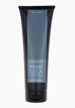 Анальна змазка MixGliss MAX NATURE 150 мл – натуральне ковзання на водній основі для чуттєвого та безпечного анального сексу. Без ароматизаторів, без барвників, лише максимальна ніжність!