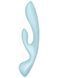 Бічний профіль Satisfyer Triple Oh Blue &mdash; вигнута форма для G-точки та кліторальної стимуляції