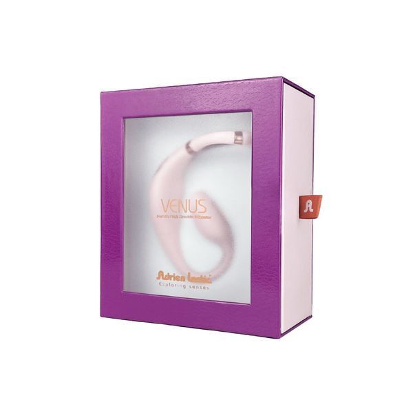 Подарункова фіолетова коробка Adrien Lastic Venus Hands-Free Double Vibrator