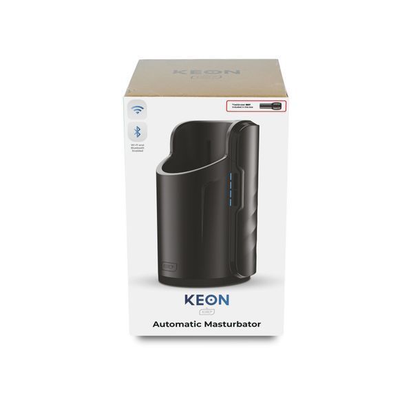 Kiiroo Keon Automatic Masturbator &mdash; фронтальна сторона коробки з чорним смарт мастурбатором