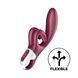 Бордовий Satisfyer Touch Me ззаду &ndash; вигини для комфортного проникнення та стимуляції клітора