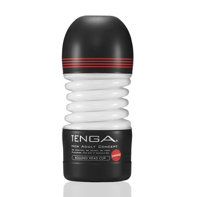 Зображення мастурбатора Tenga Rolling Head Cup STRONG: незвичайний та збудливий дизайн, що пропонує 360° насолоди в одній руці.
