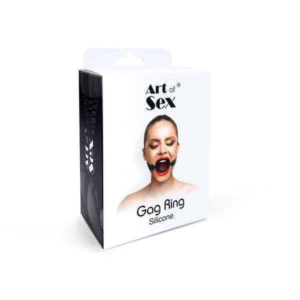 Упаковка Art of Sex Gag Ring Silicone &mdash; шкіряний БДСМ кляп із силіконовим кільцем