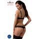 Passion NORTH SET чорний L/XL &mdash; задній вигляд, регульовані бретелі та стрінги
