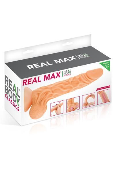 Цілеспрямований, реалістичний та вишуканий - фалоімітатор Real Body — Real Max, що надає 17 см чистої автентичної насолоди.