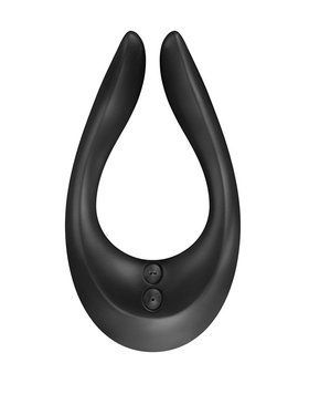 Вібратор для пар Satisfyer Endless Joy чорного кольору &mdash; стильний вигляд спереду