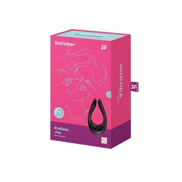 Гнучкий чорний вібратор Satisfyer Endless Joy &mdash; подвійна дія в елегантному дизайні