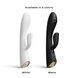Вигнута форма чорного вібратора Dorcel FLEXI RABBIT для точкової стимуляції