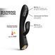 Гнучкий чорний вібратор Dorcel FLEXI RABBIT з двома моторами та водонепроникністю IPX7