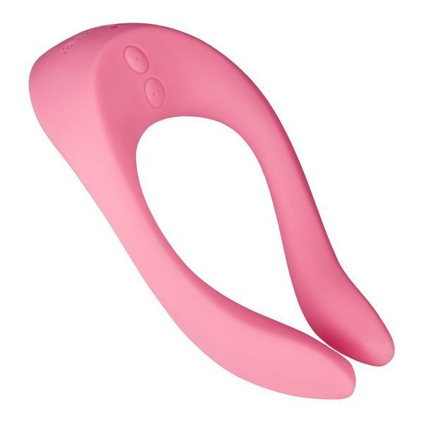 Вигляд логотипу та кнопок керування на вібраторі Satisfyer Endless Joy