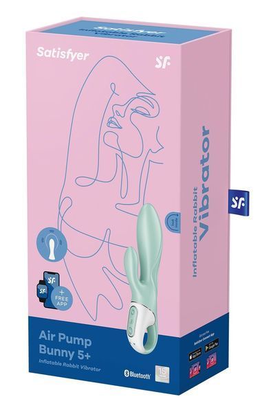Упаковка Satisfyer Air Pump Bunny 5+ рожево-синя