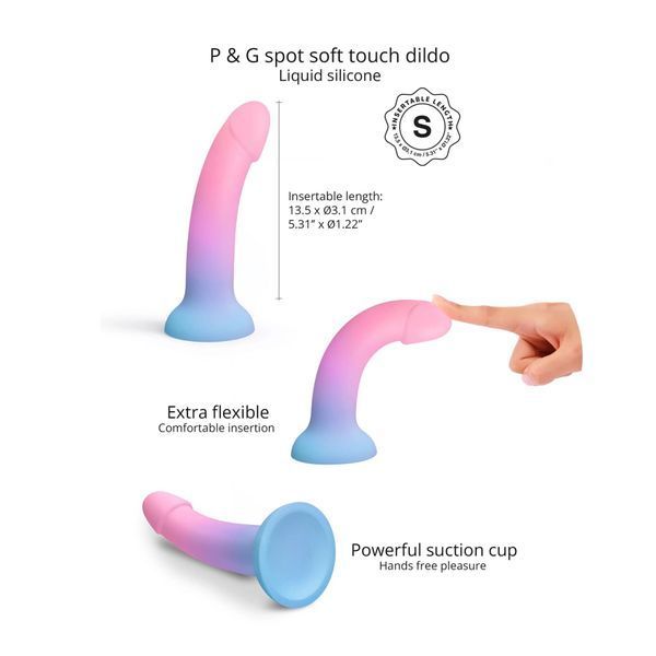 Присоска крупним планом + гнучкість: ультрам&rsquo;який liquid silicone, вигнута форма Dildolls Utopia для комфортного введення та фіксації на гладких поверхнях