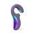 LELO Enigma Double Sonic фіолетовий у повний зріст, ергономічна вигнута форма для потрійної стимуляції