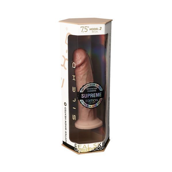 Упаковка SilexD Henry Flesh Premium Real Skin Model 2 size 7.5in, фалоімітатор 19 см у фірмовій коробці