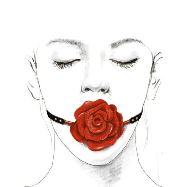 БДСМ кляп Rose Ball Gag