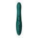 Вібратор-кролик Zalo Ares Turquoise Green 💚 фронтальний вигляд, рельєф для точки G