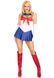 Leg Avenue Sexy Sailor XS &mdash; передній вигляд, біла сукня з синьою спідницею, бант, ЕроКазка