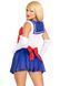 Leg Avenue Sexy Sailor XS &mdash; вид ззаду, червоний бант на талії, морський комірець