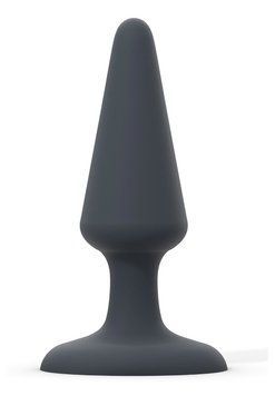 Силіконова анальна пробка Dorcel Best Plug M, чорна &mdash; медичний силікон, безпечна основа