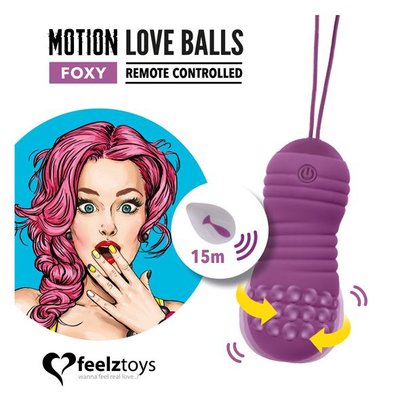 Зображення показує FeelzToys Motion Love Balls Foxy - веселі та ефективні секс-іграшки для незабутнього задоволення.